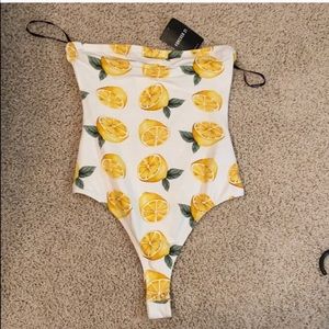 Lemon Print Bodysuit!